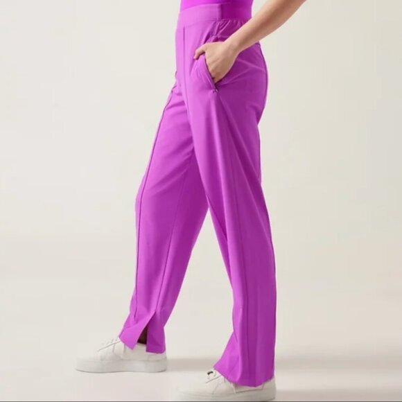 Athleta Brooklyn Heights Straight Leg Slim Pants in Jazzy Purple, size 2 - Picture 12 of 12